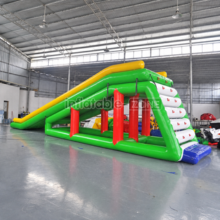 Introducing our Inflatable Small Suspend Water Slide! Dive into summer fun with this versatile floating slide, perfect for pools, lakes, or seaside adventures. Its compact size makes it ideal for smaller spaces without compromising on excitement. Easy to set up and durable for hours of aquatic enjoyment, this water equipment is sure to make a splash at your next gathering!