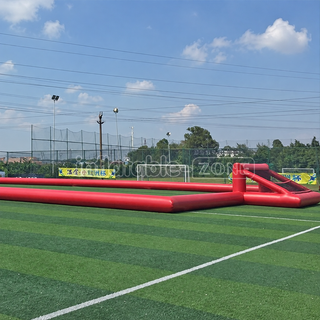 Kick off the excitement with our Inflatable Soccer Bubble Bumper Ball Field! This inflatable sports game transforms any space into a thrilling football arena court. With its durable construction and easy setup, it promises hours of bouncing fun for players of all ages. Gather your team, don the bubble suits, and get ready to bump, bounce, and score your way to victory on our dynamic inflatable field!