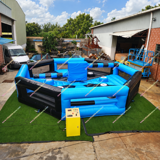 Challenge your balance and reflexes with the Inflatable Spinning Jump Game! This Wipeout-style Total Eliminator Sweeper brings nonstop action for youth and adults. Dodge the rotating arm, stay on your feet, and be the last one standing! Perfect for events, parties, and team-building fun.
