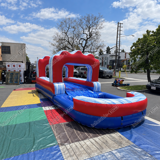 Make a splash this summer with our Commercial Grade Inflatable Water Slide! Crafted for fun and durability, this slide features a pool for extra enjoyment. Perfect for parties or backyard play, it's sure to keep everyone cool and entertained all season long!