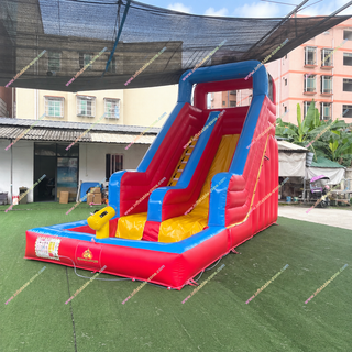 Beat the heat with this inflatable water slide for sale near you! Perfect for yards, playgrounds, or events, it features a commercial-grade build, exciting slide, and splash pool zone. Easy to set up and built for hours of summer fun, it's the ultimate addition to any outdoor space.