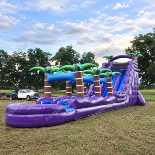 Turn your backyard into a water wonderland with our Inflatable Water Slides! Perfect for pools, this big waterslide is the best choice for both kids and adults. It features a fun bounce section and a kiddie pool slip, ensuring hours of splashing excitement. Easy to set up and store, it’s a must-have for summer fun!