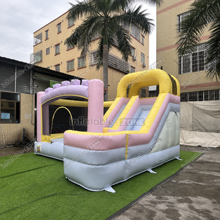 Product name: Inflatable wedding bounce castle white slide Size (LxWxH): 4.5*4m/15 ft x 13ft Product weight: