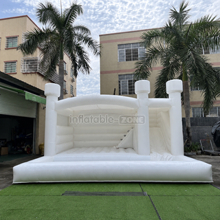 Product name: Inflatable white bounce castle with slide inflatable water balloon pool jumping house
