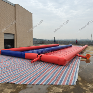 Get ready for thrilling races with our Inflatable Zorb Track! This Human Hamster Ball Race Track sets the stage for adrenaline-pumping competitions. Crafted with safety in mind, it ensures a smooth and exciting ride for participants. Perfect for events and parties, it's bound to be the highlight of any gathering. Let the races begin!
