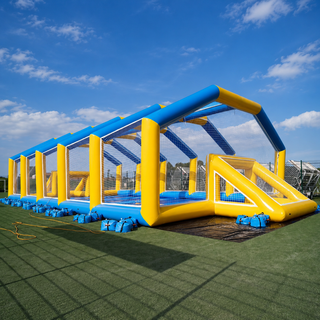 Kick off the fun with our Inflatable Football Soccer Pitch! Perfect for outdoor sports and entertainment, this inflatable arena brings the excitement of soccer to any event. Great for parties, tournaments, and team-building activities. Safe, durable, and easy to hire—score big at your next event!