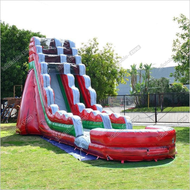 Inflatable Water Slide With Pool Jump Out Blow Up Water Slide Outdoor ...