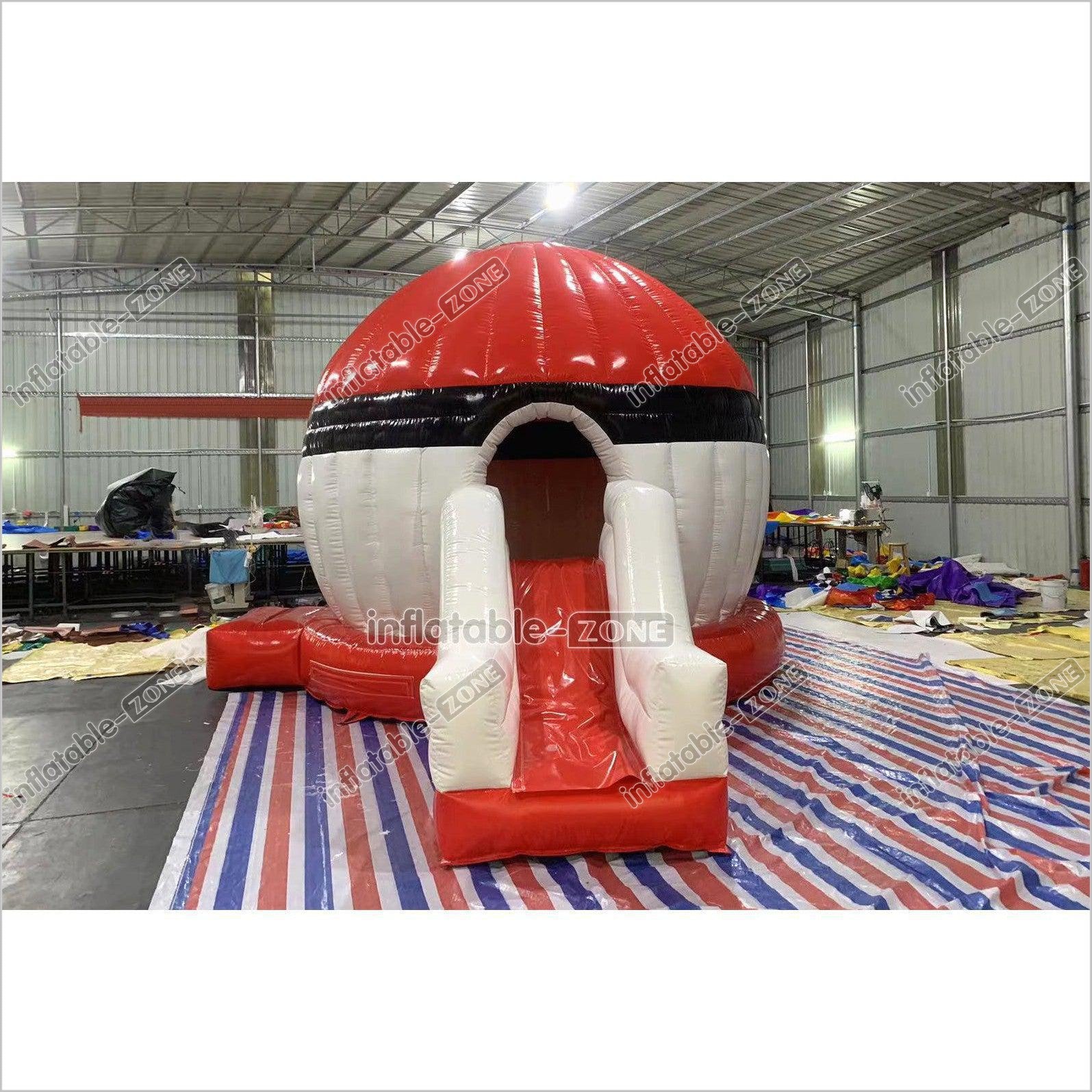 Fun Inflatable Pokeball Bouncer Jumping Pokeball Bouncy Castle With Sl ...