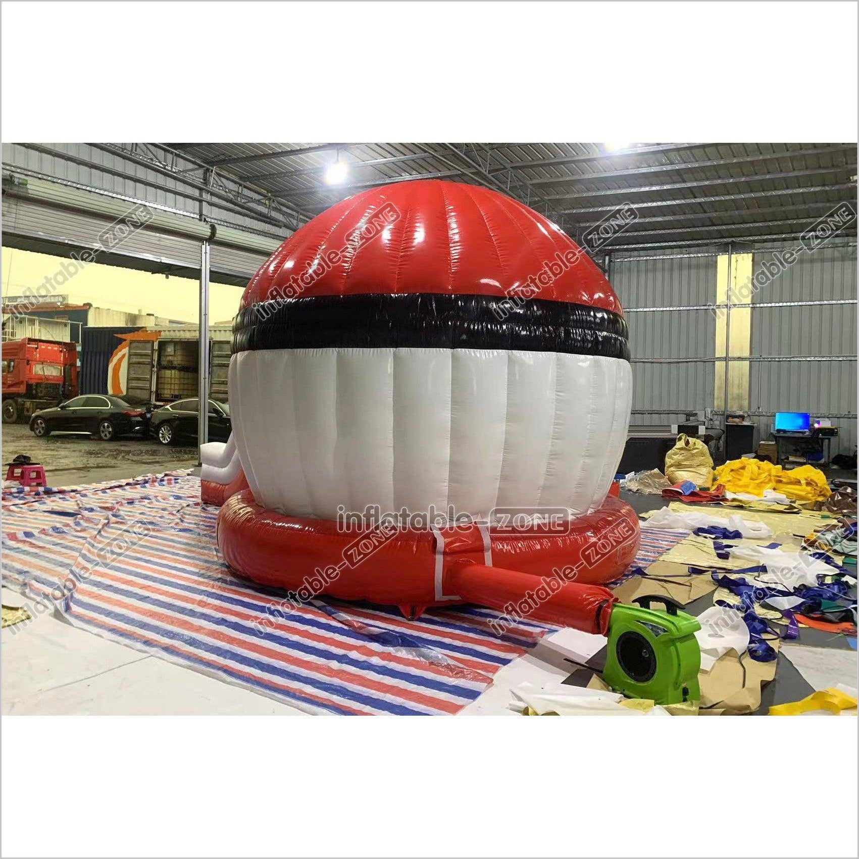 Fun Inflatable Pokeball Bouncer Jumping Pokeball Bouncy Castle With Sl ...