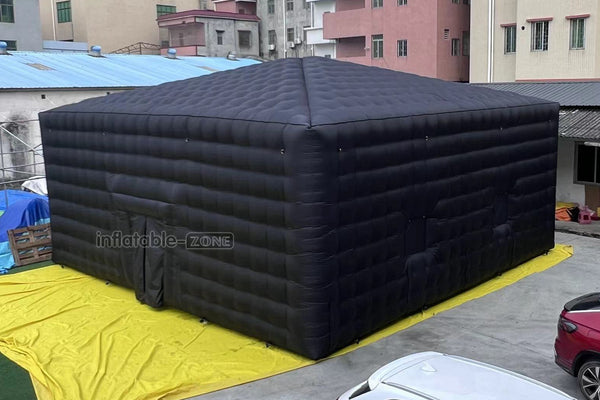 Large Black Inflatable Nightclub Portable Blow Up Club Mobile Inflatable Party Tent