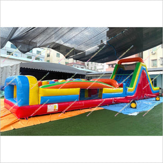 Large Commercial Inflatable Obstacle Course Back Yard Play Equipment Adult Assault Course Near Me