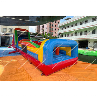 Large Commercial Inflatable Obstacle Course Back Yard Play Equipment Adult Assault Course Near Me