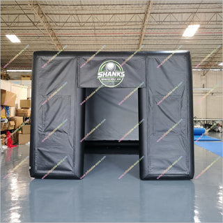 Large Inflatable Golf Simulator Tent Home Projection Screen Inflatable Golf Hitting Bay Best Golf Simulator For Business