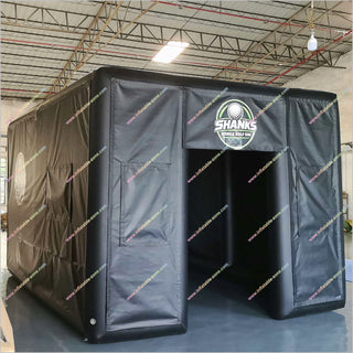 Large Inflatable Golf Simulator Tent Home Projection Screen Inflatable Golf Hitting Bay Best Golf Simulator For Business