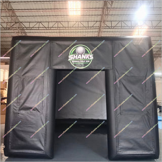 Large Inflatable Golf Simulator Tent Home Projection Screen Inflatable Golf Hitting Bay Best Golf Simulator For Business