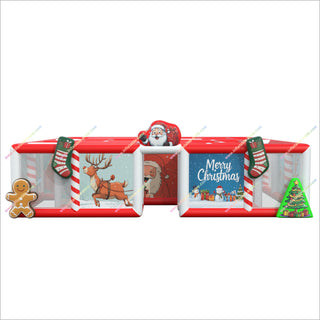 Merry Christmas Decorations Large Inflatable Maze Commercial Outdoor Games Inflatable Obstacle Interactive Maze