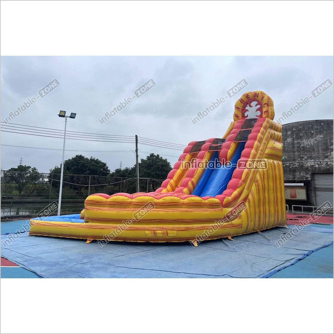Commercial Large Water Slide Inflatable Pool Playground Dual Lane ...