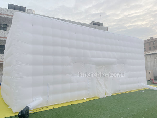Commercial Large White Inflatable Nightclub Outdoor Inflatable Air Cube Tent For Wedding Party