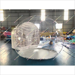 Life-Sized Snow Globe Clear Inflatable Bubble Tent Christmas Outdoor Inflatable Snow Globe Photo Booth Rentals