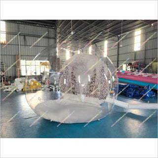 Life-Sized Snow Globe Clear Inflatable Bubble Tent Christmas Outdoor Inflatable Snow Globe Photo Booth Rentals