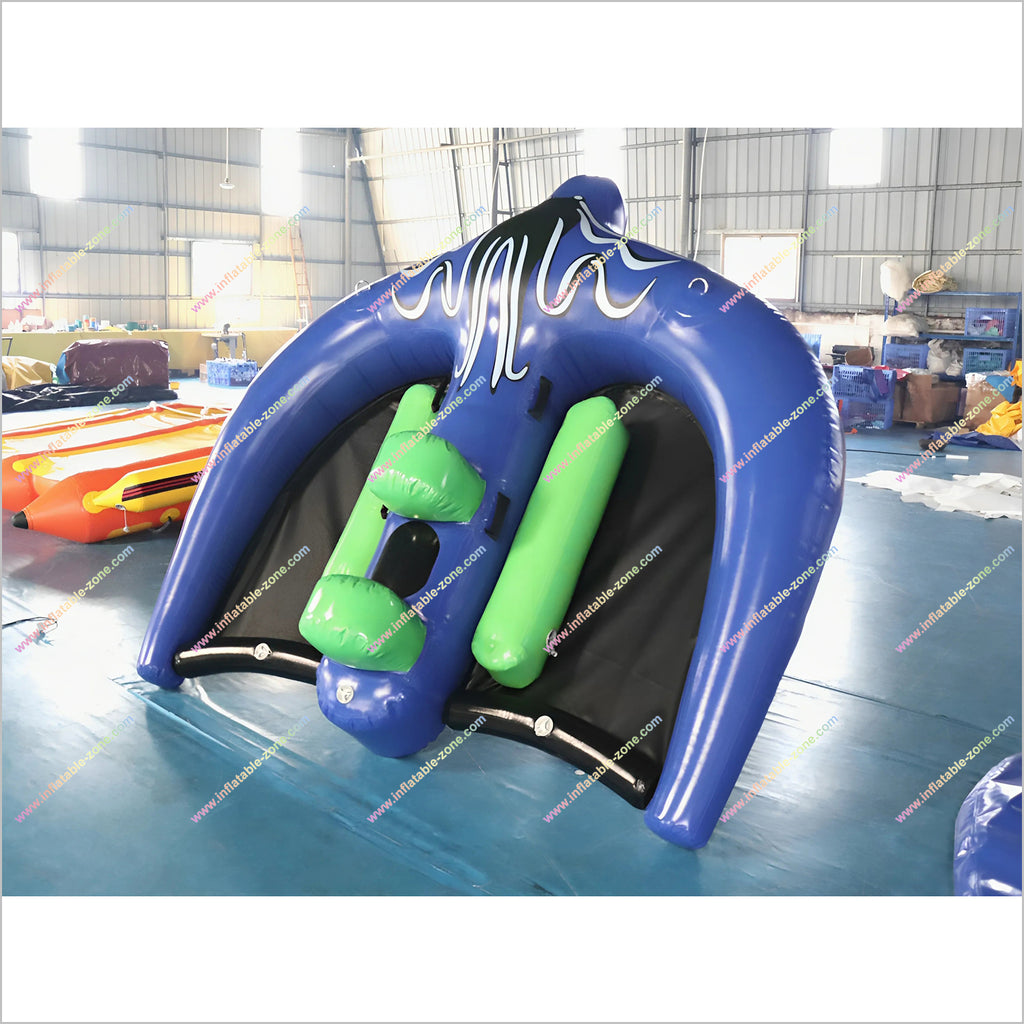 Funny Water Games Manta Ray Inflatable Towable Flying Fish Tube Inflat