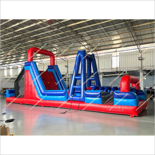 Massive Inflatable Obstacle Course Large Indoor Amusement Park Inflatable Assault Course To Hire Near Me