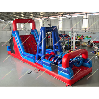 Massive Inflatable Obstacle Course Large Indoor Amusement Park Inflatable Assault Course To Hire Near Me