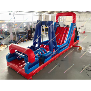 Massive Inflatable Obstacle Course Large Indoor Amusement Park Inflatable Assault Course To Hire Near Me