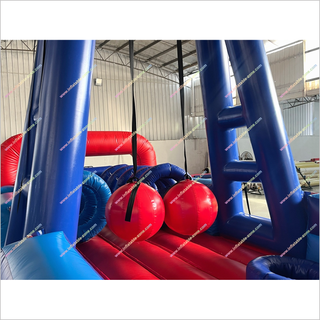 Massive Inflatable Obstacle Course Large Indoor Amusement Park Inflatable Assault Course To Hire Near Me