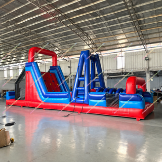 Turn any event into an unforgettable adventure with this Massive Inflatable Obstacle Course. Designed for indoor amusement parks, parties, corporate events, and family entertainment centers, it features exciting challenges, climbing sections, tunnels, and slides. Durable, safe, and eye-catching, this inflatable assault course delivers hours of active fun and is perfect for rental businesses looking to attract more customers.