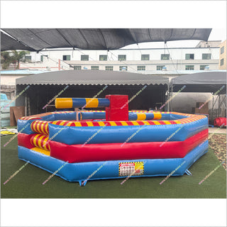 Meltdown Wipeout Inflatable Mechanical Sweeper Eliminator Challenge Jumping Inflatable Wipeout Game For Party