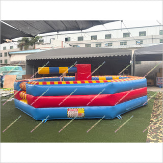 Meltdown Wipeout Inflatable Mechanical Sweeper Eliminator Challenge Jumping Inflatable Wipeout Game For Party