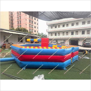 Meltdown Wipeout Inflatable Mechanical Sweeper Eliminator Challenge Jumping Inflatable Wipeout Game For Party