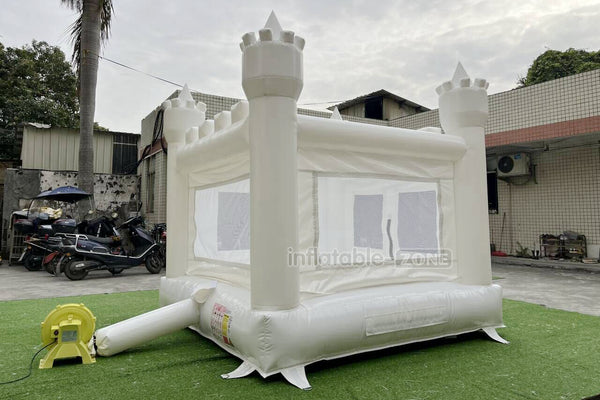 Mini White Bouncy Castle Jumping Party Best Inflatable Bounce House For Kids Birthday