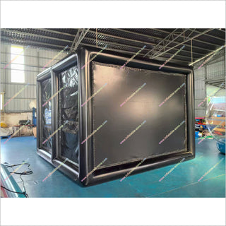 Mobile Golf Simulator Enclosure Screen Inflatable Golf Tent Net Cage Best Golf Simulator For Home