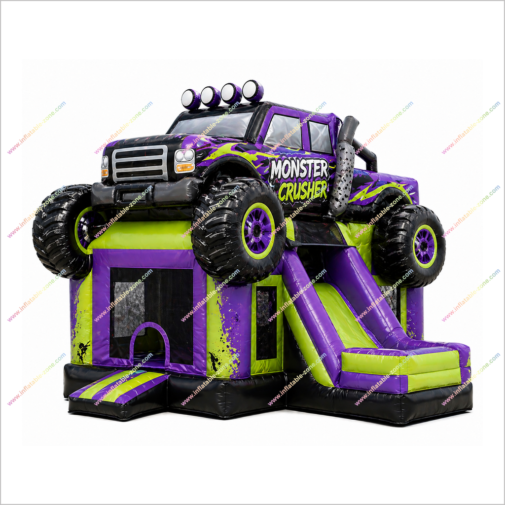 Monster Truck Bounce House Inflatable Fun Park Bouncy Castle Inflatabl