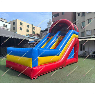 Moon Bounce With Slide Inflatable Rentals Around Me Outdoor Park Equipment Commercial Inflatable Slide For Sale