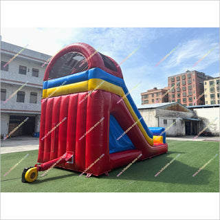 Moon Bounce With Slide Inflatable Rentals Around Me Outdoor Park Equipment Commercial Inflatable Slide For Sale