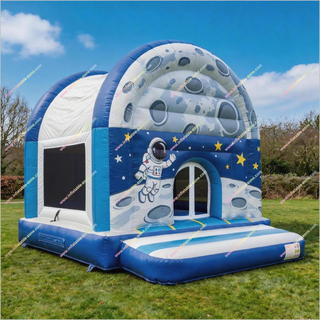 Moon-Themed Inflatable Bounce House Rental Nearby Outer Space Inflatables Big Bouncy Castle For Sale