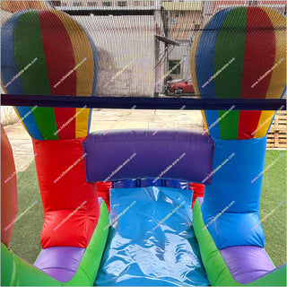 Best Colorful Obstacle Course Inflatable Bounce House Hot Air Balloon Decor Bouncy Obstacle Course Hire - Inflatable-Zone