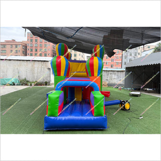 Best Colorful Obstacle Course Inflatable Bounce House Hot Air Balloon Decor Bouncy Obstacle Course Hire - Inflatable-Zone