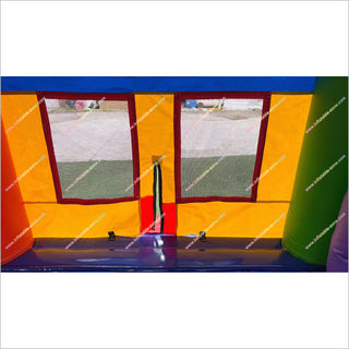 Best Colorful Obstacle Course Inflatable Bounce House Hot Air Balloon Decor Bouncy Obstacle Course Hire - Inflatable-Zone