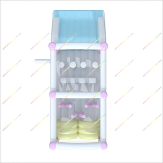 Colorful Pastel Obstacle Course Inflatable Hire Moon Bounce Obstacle Course Inflatable Party Game