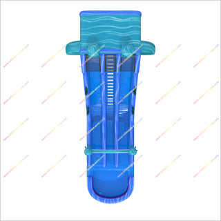 Ocean Jellyfish Inflatable Water Slide With Dual Slides And Large Splash Pool Party Time Inflatables
