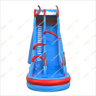 Octopus Party Theme Inflatable Water Slide Blowup Water Park With Splash Pool With Waterslide