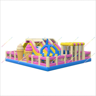 Big Inflatable Theme Park Outdoor Adult Obstacle Course Adventure World Amusement Park Inflatable Bouncing Castle Play Arena Games