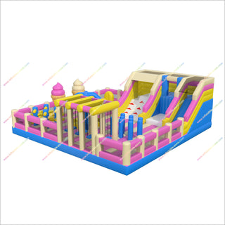 Big Inflatable Theme Park Outdoor Adult Obstacle Course Adventure World Amusement Park Inflatable Bouncing Castle Play Arena Games