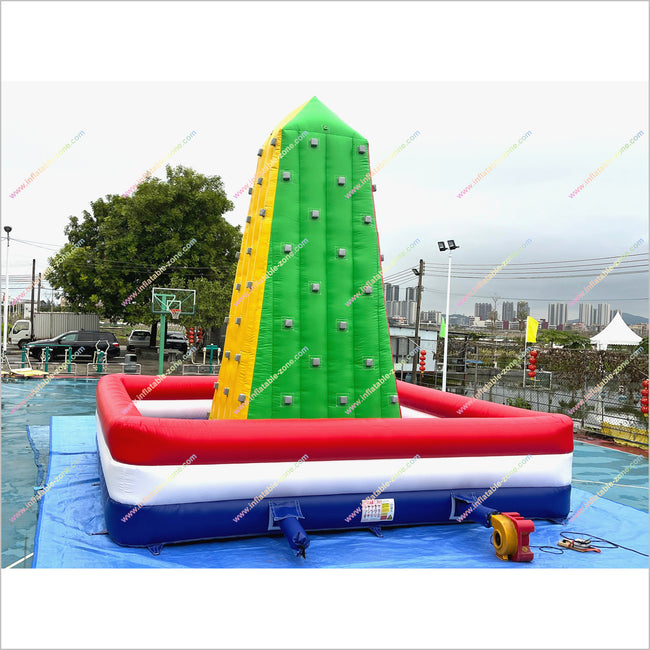 Outdoor Climbing Wall Inflatable Bounce Playground Sports Rock Wall In