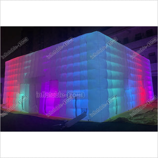 ice cube tent Large Outdoor Inflatable Night Club Inflatable Air Cube Tent LED Weddi