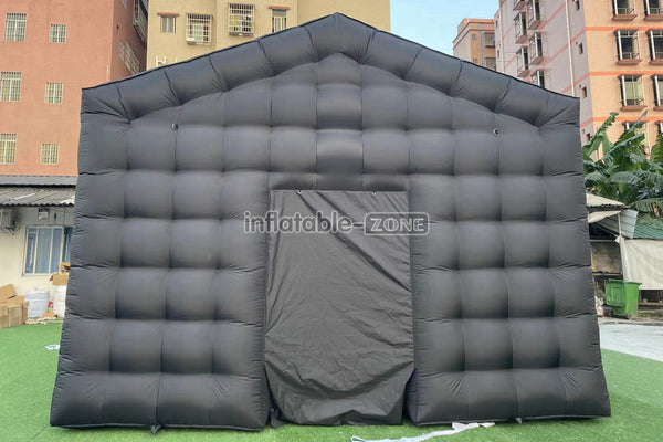 Outdoor Inflatable Nightclub Tent Commercial Black Backyard Blow Up Club Inflatable Party Cube Disco Bar Tent